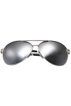 grinderPUNCH Big XL Wide Frame Extra Large Aviator Lunettes de soleil surdimensionnées 148 mm Noir