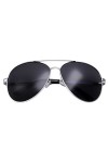 grinderPUNCH Big XL Wide Frame Extra Large Aviator Lunettes de soleil surdimensionnées 148 mm Noir