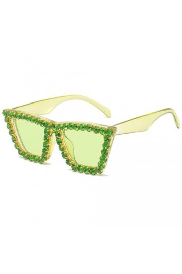 Strass Oeil de Chat Paillettes Lunettes de Soleil Femmes Cateye Vintage Mousseux Cristal Diamant Lunettes de Soleil Modèle Ca