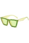 Strass Oeil de Chat Paillettes Lunettes de Soleil Femmes Cateye Vintage Mousseux Cristal Diamant Lunettes de Soleil Modèle Ca