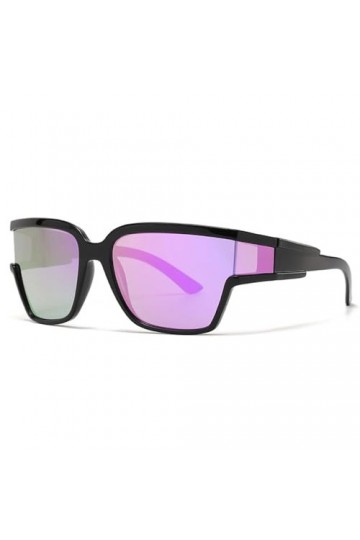 Lunettes de Soleil Carrées Rétro Hommes Punk Lunettes De Miroir Colorées Nuances UV400 Mode Luxe Femmes Conduite Lunettes De 