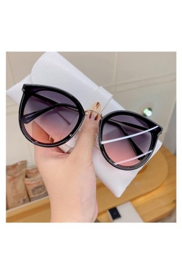 EkeNoz Lunettes De Soleil Rondes Polarisées for Femmes À Grande Monture