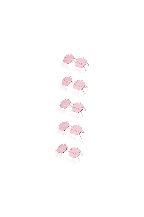 SOIMISS 5 Paires Lunettes De Soleil Drôles Cadeaux Dété Pour Enfants Lunettes De Soleil Pour Femmes Lunettes De Soleil Coeur