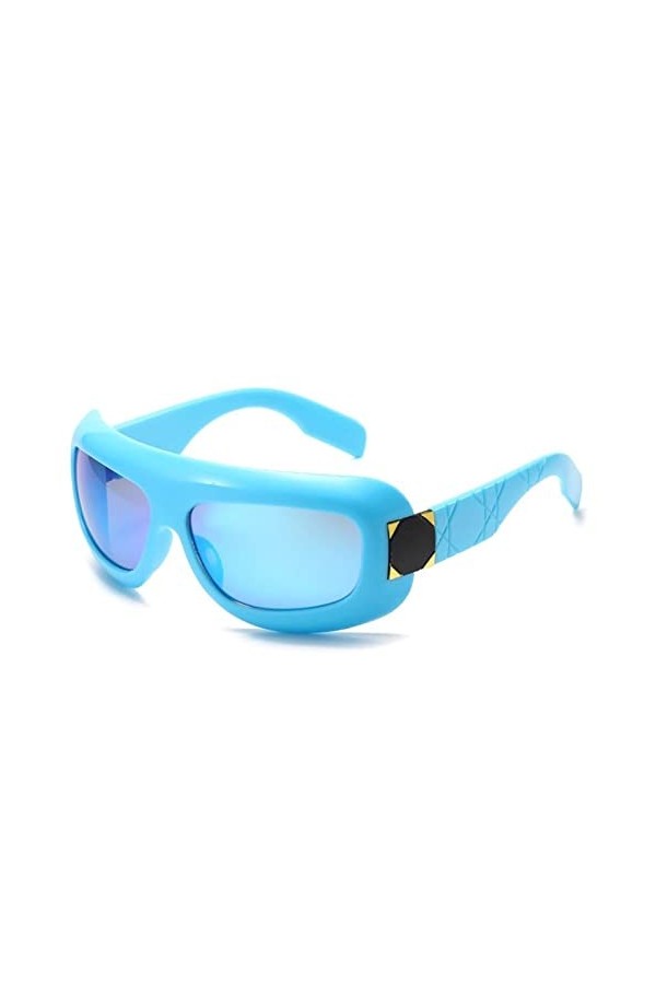 ONDIAN Lunettes de Soleil Femme Lunettes de soleil personnalisées Tide Street Shooting Sunglasses Classique Couleur : Bleu, 