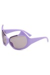 ONDIAN Lunettes de Soleil Femme Lunettes de soleil à oreilles Tide Cool Modeling Street Sunglasses Classique Couleur : Viole