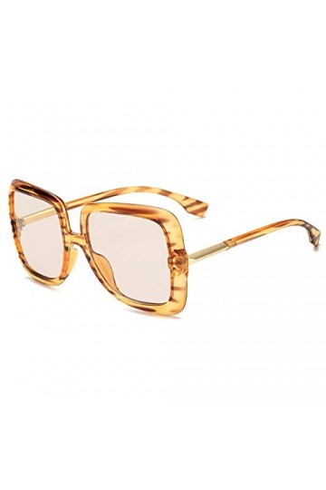 HPIRME Lunettes de soleil carrées pour femmes Lunettes de soleil papillon surdimensionnées Lunettes de soleil vintage UV400, 