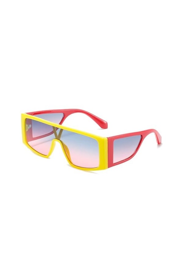 SUYGGCK Lunettes de Soleil Les Femmes Façonnent Les Lunettes De Soleil De Gros Images De Couleurs Contrastées-C3