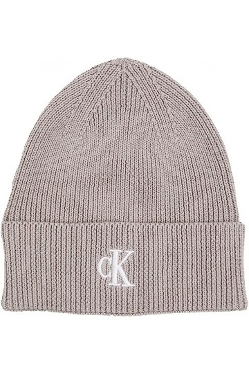 Calvin Klein Archive Logo Beanie 255 Bonnet tricoté, Porpoise, OS Femme