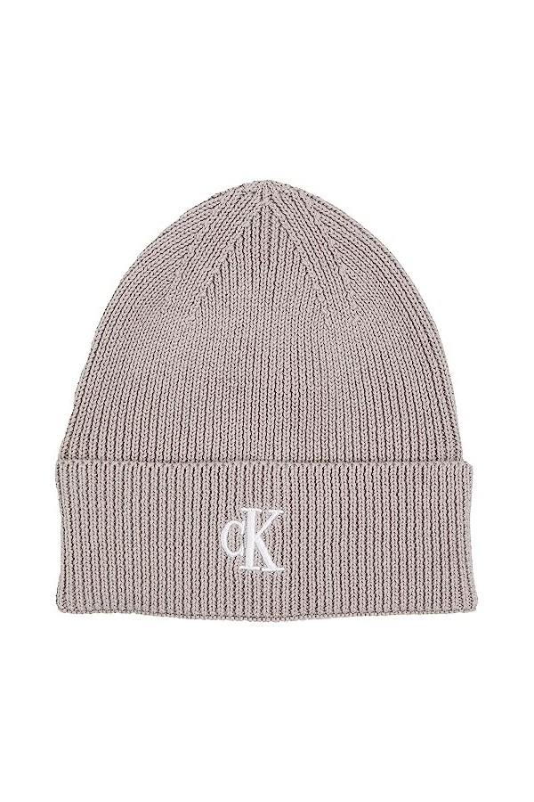 Calvin Klein Archive Logo Beanie 255 Bonnet tricoté, Porpoise, OS Femme