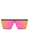 NOGRAX Lunettes de soleil Lunettes De Soleil Carrées Surdimensionnées Femmes Rétro Grand Cadre Femmes Lunettes De Soleil Mode