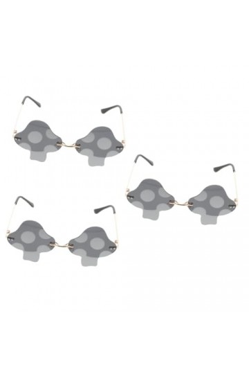 ifundom 3 Paires Lunettes De Soleil De Fête Lunettes Sympas Lunettes De Soleil Des Années 90 Pour Femmes Lunettes Cool Pour L