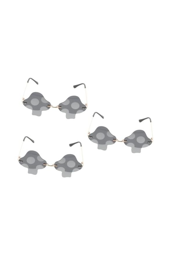 ifundom 3 Paires Lunettes De Soleil De Fête Lunettes Sympas Lunettes De Soleil Des Années 90 Pour Femmes Lunettes Cool Pour L