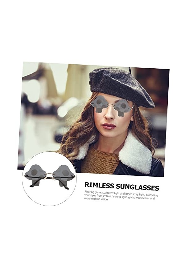 ifundom 3 Paires Lunettes De Soleil De Fête Lunettes Sympas Lunettes De Soleil Des Années 90 Pour Femmes Lunettes Cool Pour L