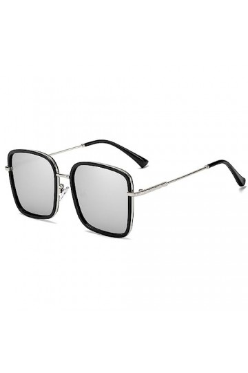 HPIRME Vintage surdimensionné carré femmes lunettes de soleil dégradé lunettes grand cadre dames lunettes de soleil UV400, 6,