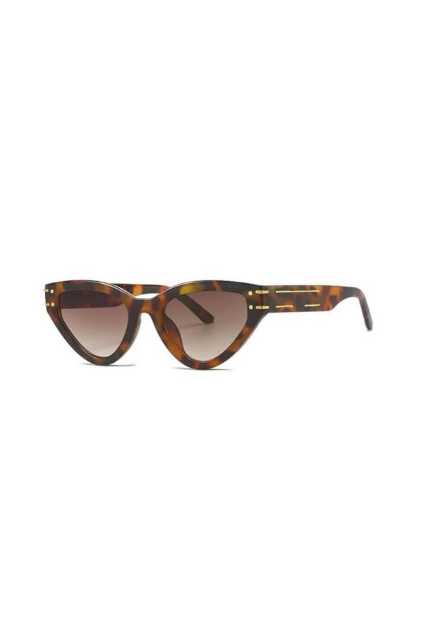 MUTYNE Lunettes de Soleil Oeil de Chat de Mode pour Femmes Rivet Punk Hommes Lunettes de Soleil Classiques de Luxe Vintage Lu