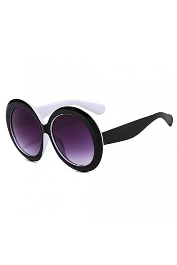 HPIRME Lunettes de soleil rondes surdimensionnées femmes hommes lunettes de soleil à grand cadre lunettes de soleil grandes n