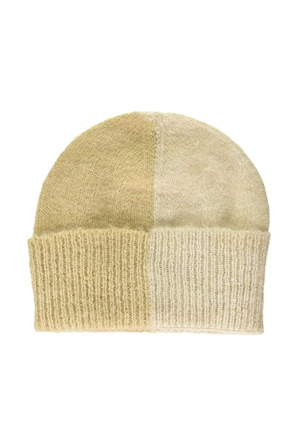 Calvin Klein Handdrawn Knit Beanie Bonnet tricoté, Irish Cream, Taille Unique Femme