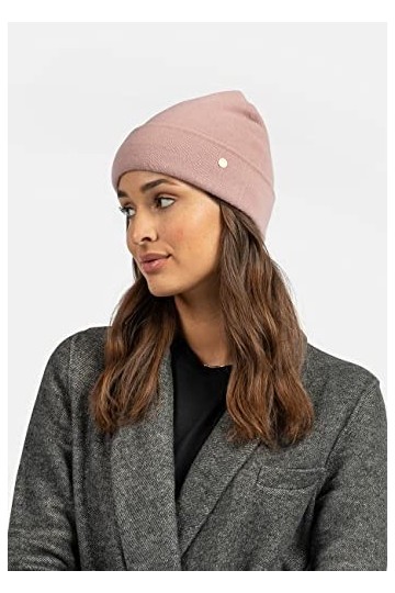 BICKLEY + MITCHELL 2173-01-12-68 Bonnet en Cachemire et Laine mérinos pour Femme, Muave, Taille Unique
