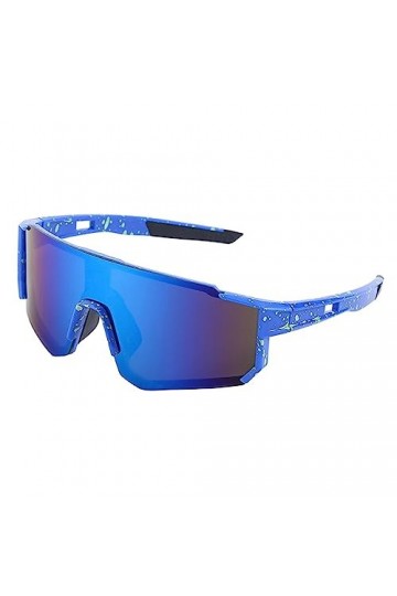 HCHES Lunettes de soleil de sport sans monture surdimensionnées femmes lunettes de soleil bouclier sans cadre pour hommes lun