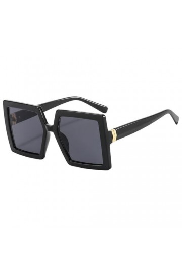 HCHES Lunettes de soleil carrées à la mode pour femmes et hommes, surdimensionnées, rétro, marque de luxe, UV400, nuances dég