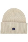 GANT D2. Rib Knit Beanie Bonnet, Cream, Taille Unique Femme