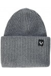 True Religion Women Beanie Bonnet, Gris, Taille M Femme