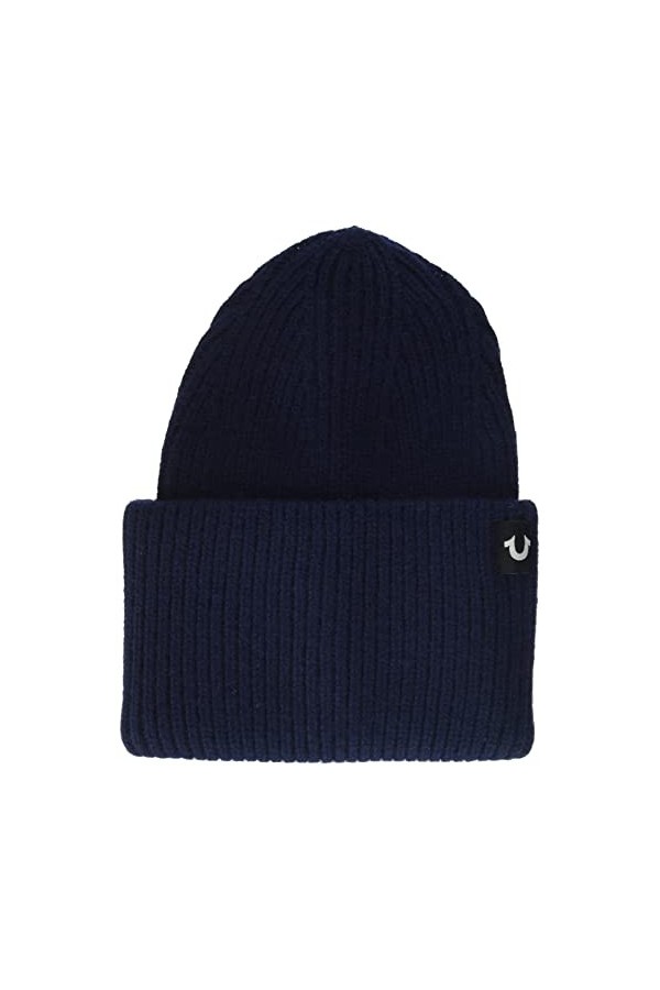 True Religion Women Beanie Bonnet, Gris, Taille M Femme