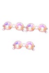 ibasenice Lunettes De Soleil Kaléidoscope 3 Pièces Lunettes Rave Arc-En-Ciel Costumes De Bal