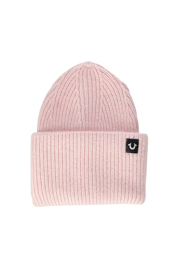 True Religion Women Beanie Bonnet, Gris, Taille M Femme