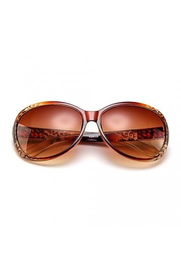 HCHES Lunettes de soleil rondes femmes protection UV lunettes de soleil surdimensionnées nuances vintage pour femmes, GRADIEN