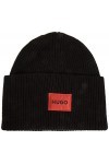 HUGO Xaff 4_ww Bonnet, Noir 1, Taille Unique Femme