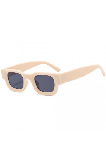 Petits Lunettes De Soleil Polarisées Rectangle Femmes Mode Rétro Lunettes De Soleil Carrées Hommes Classiques Vintage Noir Pu