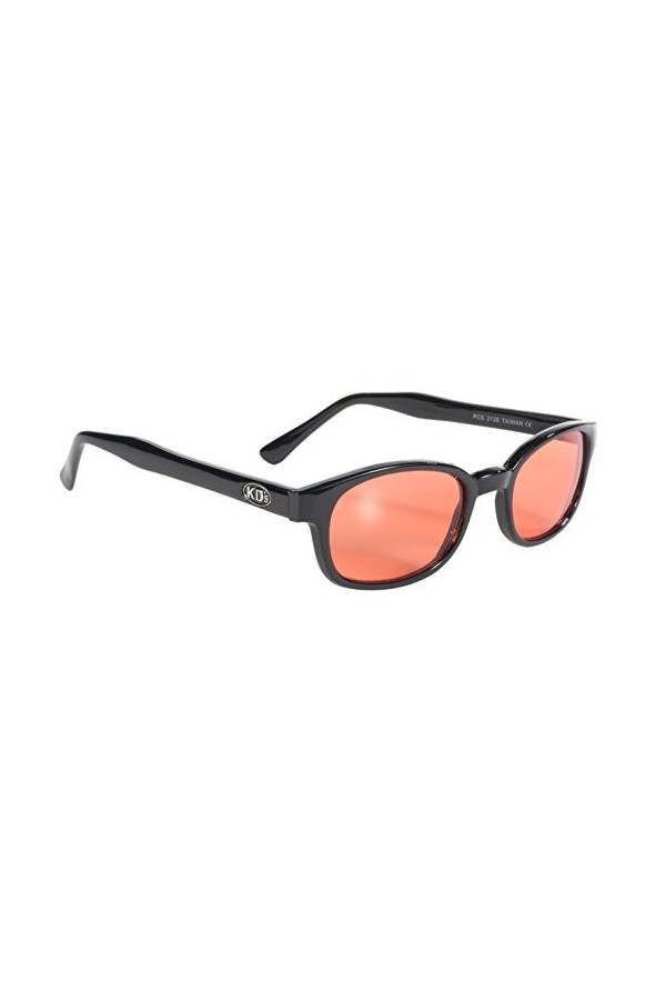 KDs - Lunettes de soleil sportifs et motards 2128 - homme & femme - sadaptent sous casque moto vélo ski - Verres oranges UV