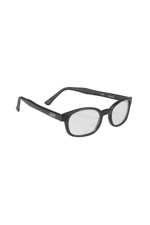 KDs 20015 - Lunettes de soleil noir mat sportifs et motards - homme & femme - sadaptent sous casque moto vélo ski - Verres