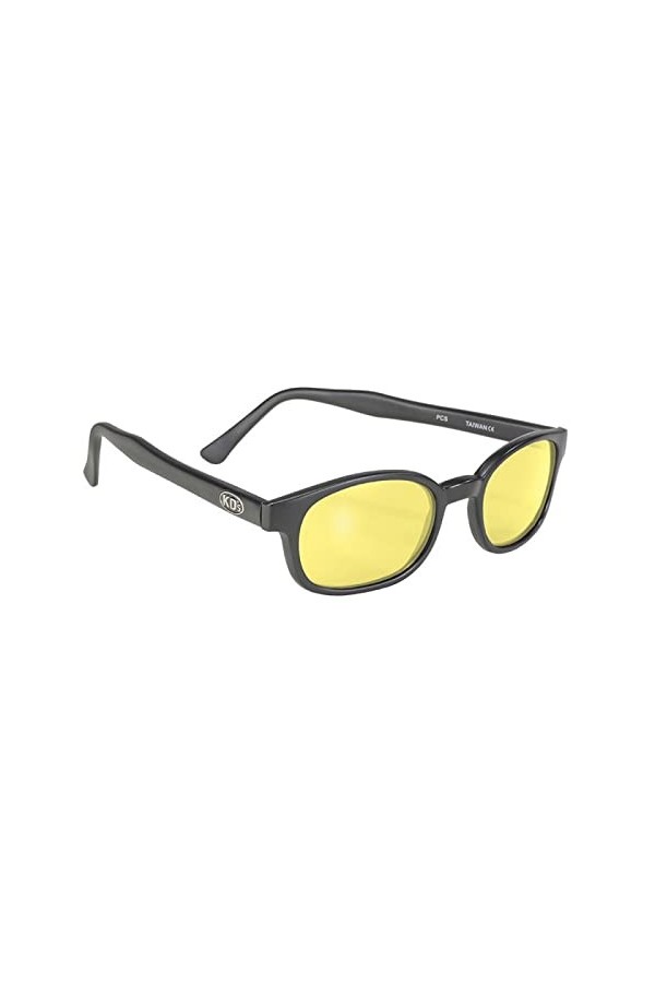 KDs 21112 - Lunettes de soleil noir mat sportifs et motards - homme & femme - sadaptent sous casque moto vélo ski - Verres 