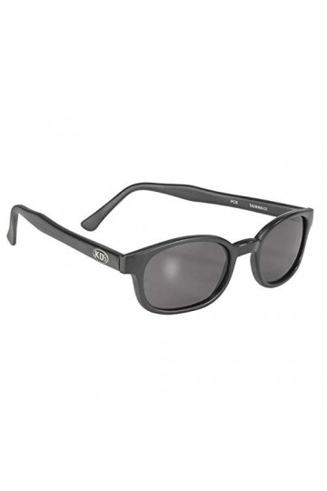 KDs 20010 - Lunettes de soleil noir mat sportifs et motards - homme & femme - sadaptent sous un casque de moto vélo ski - V