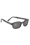 KDs 20010 - Lunettes de soleil noir mat sportifs et motards - homme & femme - sadaptent sous un casque de moto vélo ski - V