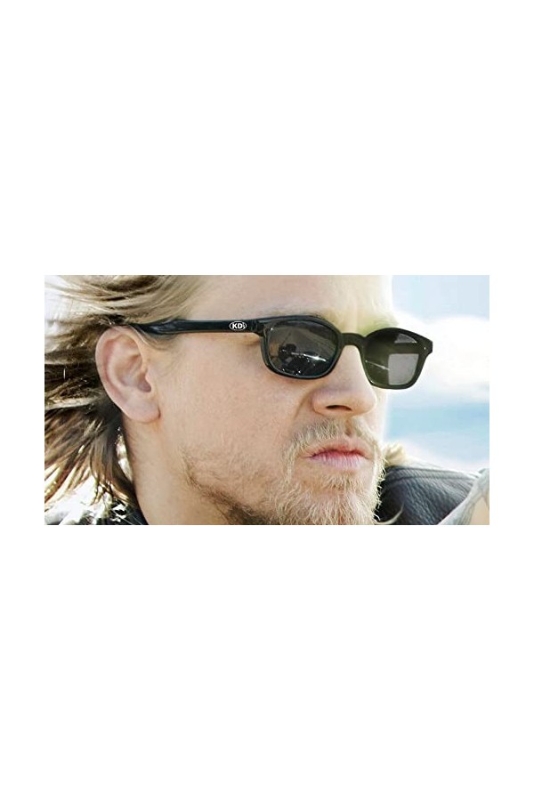 KDs 20010 - Lunettes de soleil noir mat sportifs et motards - homme & femme - sadaptent sous un casque de moto vélo ski - V