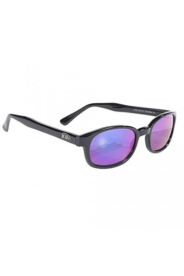 KDs - Lunettes de soleil sportifs et motards 20118 - homme & femme - sadaptent sous casque moto vélo ski - Verres miroirs i