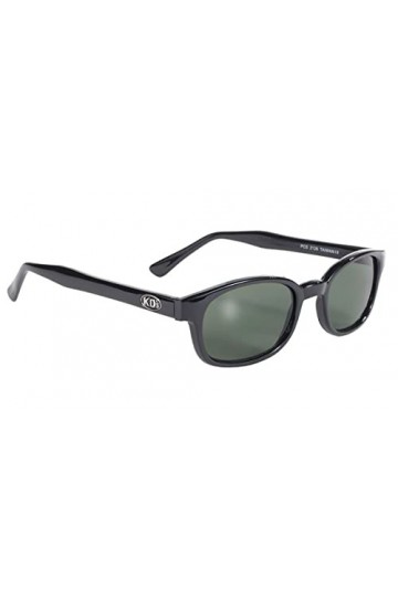 KDs 2126 - Lunettes de soleil sportifs et motards - homme & femme - sadaptent sous casque moto vélo ski - Verres vert foncé