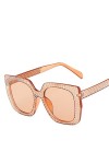 Lunettes de soleil rétro carrées à grande monture for hommes et femmes, tendance, Shopping, sport, cadeau Color : E, Size : 