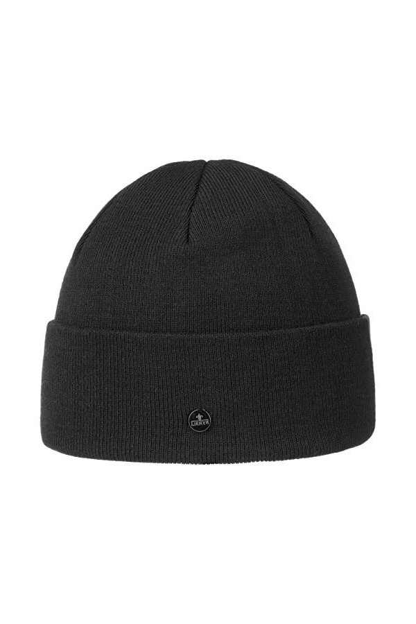 Lierys Bonnet Giro en Coton Femme/Homme - Made in Germany décontracté pour lhiver de Sport avec Revers Automne-Hiver - Taill