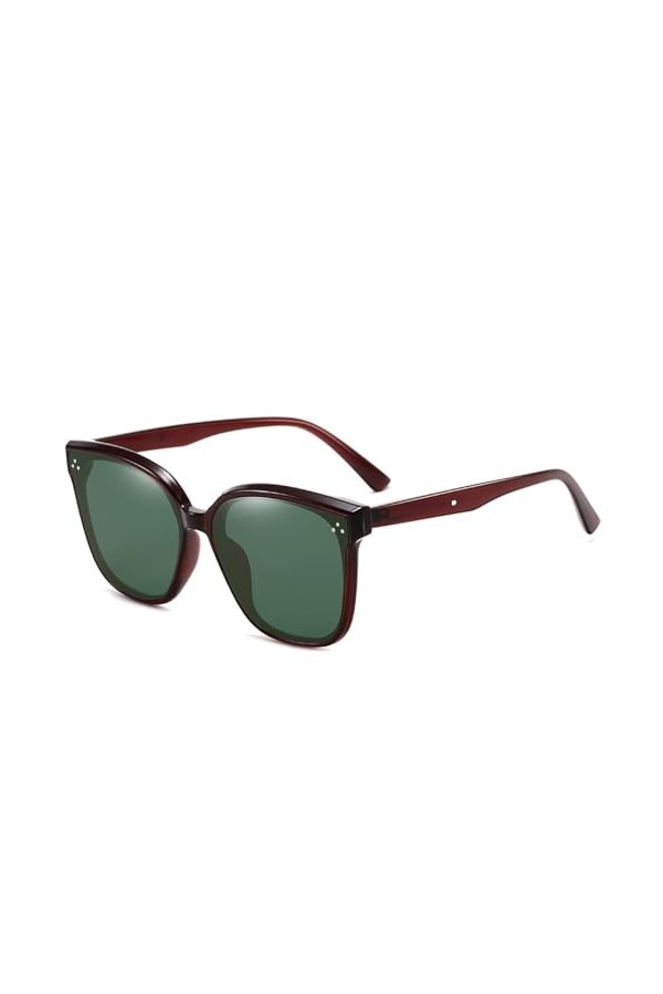 PETOLY Lunettes De Soleil Femme Sunglasses Lunettes Fête Lunettes De Soleil Nylon Monture De Monture Ct3715 5. Monture Vert S