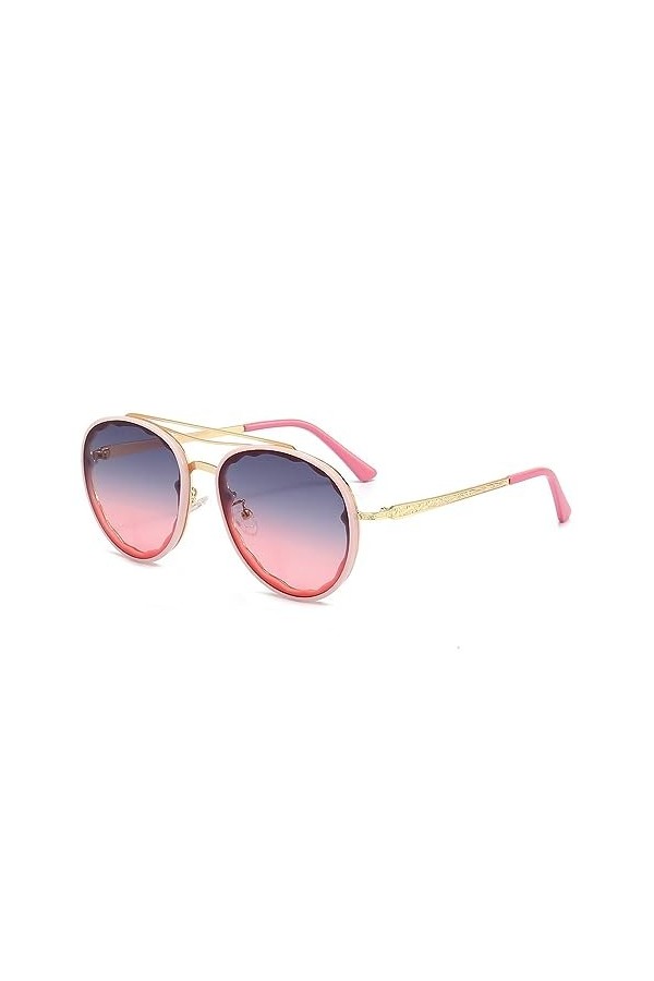 HPIRME Lunettes de soleil femmes hommes lunettes de soleil pour femme Vintage Lady Gradient Shades UV400, rose, taille unique