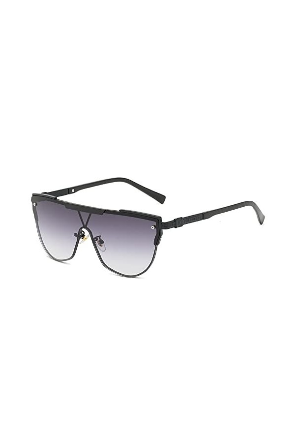 HPIRME Lunettes de soleil pour hommes Lunettes de soleil dégradées surdimensionnées pour femmes Lunettes de soleil rétro Femm