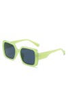 Lunettes de Soleil rétro carrées de Couleur gelée pour Femmes Rose Vert Lunettes Nuances UV400 Hommes Lunettes de Soleil dégr