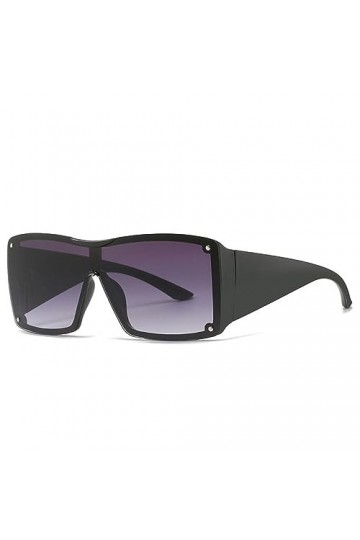 HPIRME Lunettes de soleil carrées punk surdimensionnées femmes hommes lunettes de soleil lunettes dame nuances lunettes UV400