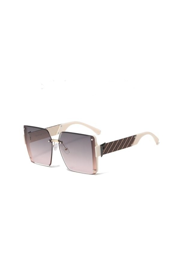 HPIRME Lunettes de soleil carrées rétro femmes couleurs bonbon miroir nuances hommes UV400,5, taille unique