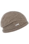 Seeberger Bonnet en Laine Foulée Mirana Bonnet pour Femme Taille Unique - Marron 