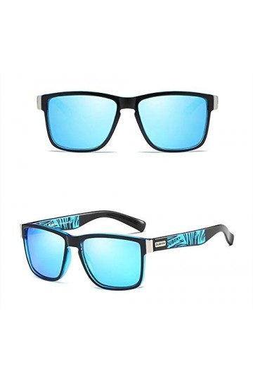 Joyas 24 Lunettes de soleil de sport polarisées avec étui et chiffon pour femme et homme - Bleu -